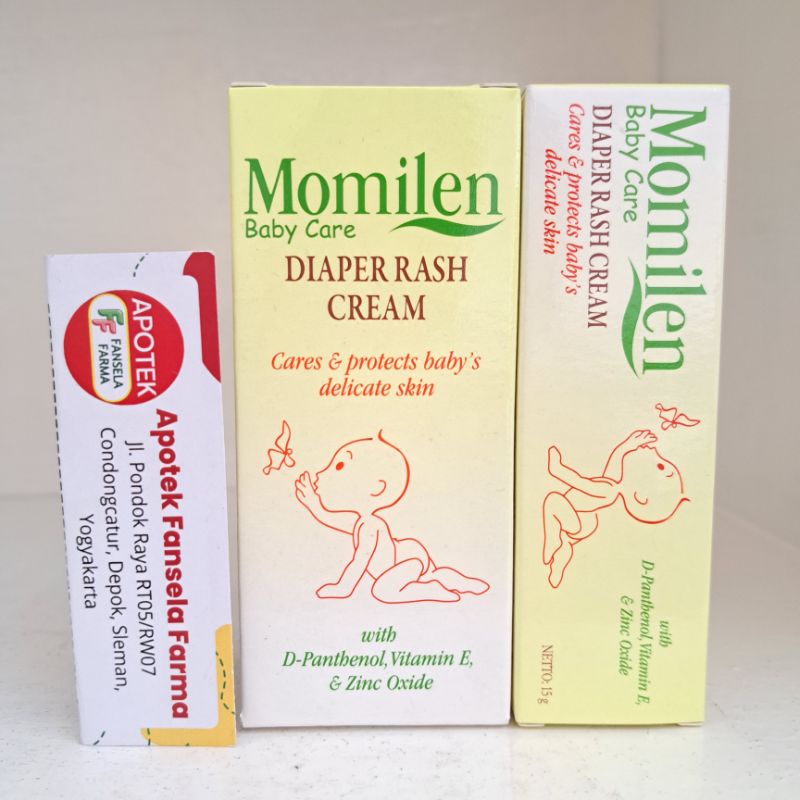 Momilen baby care diaper rash cream Krim ruam popok iritasi popok bayi