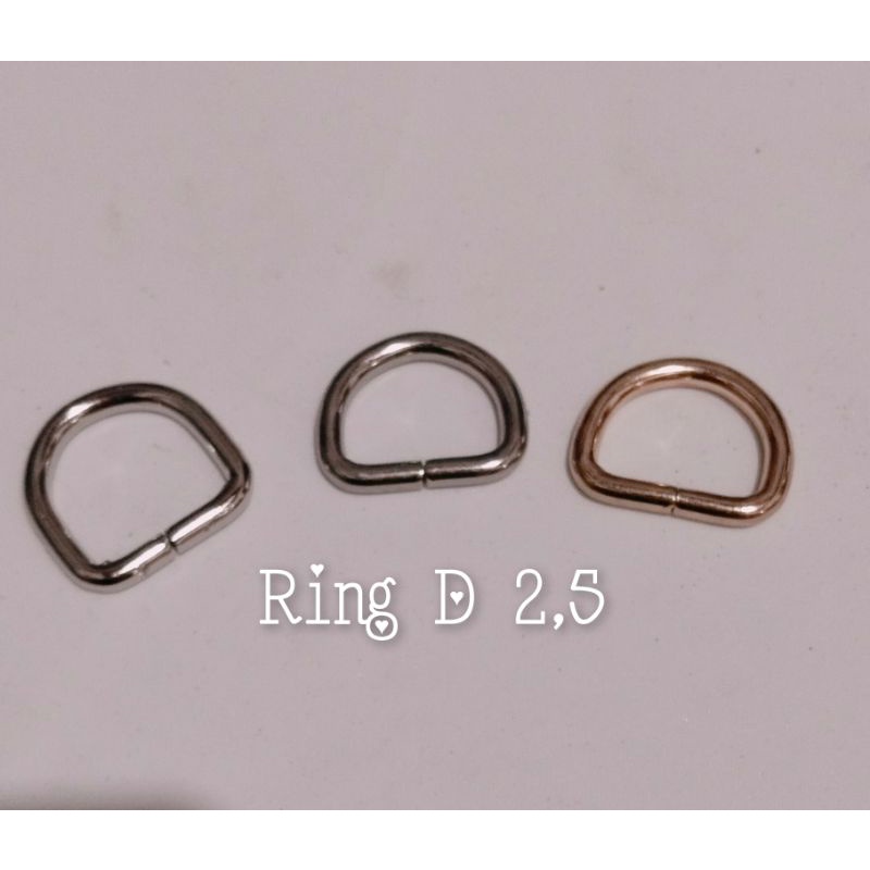 Ring D nikel ( part 9 uk 2,5 cm/eceran