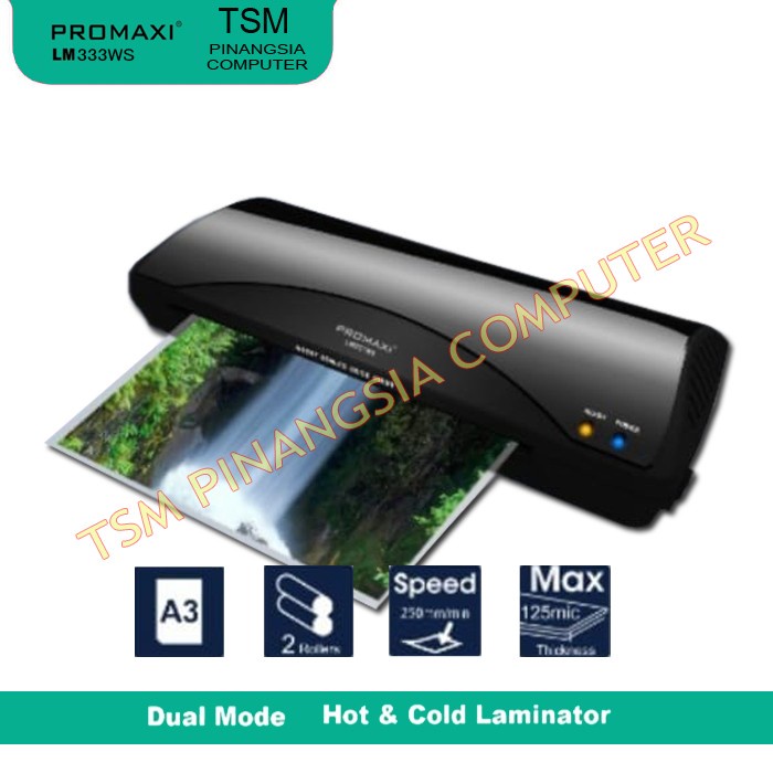

Limited Promaxi Lm 333 Mesin Laminating - Laminator - Laminasi Ukuran A3