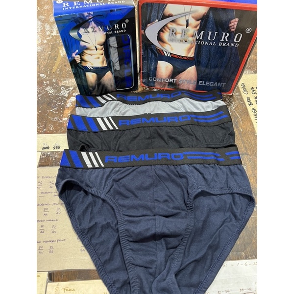 (3 pcs) celana dalam pria REMURO outfit SO 101 sporty termurah