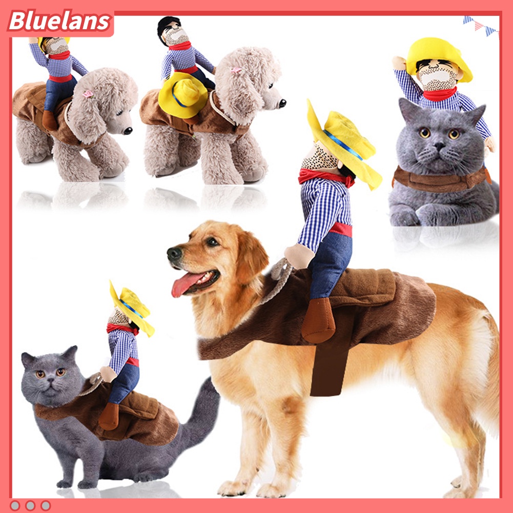 Kostum Cosplay Boneka Cowboy Knight Rider Untuk Anjing Peliharaan