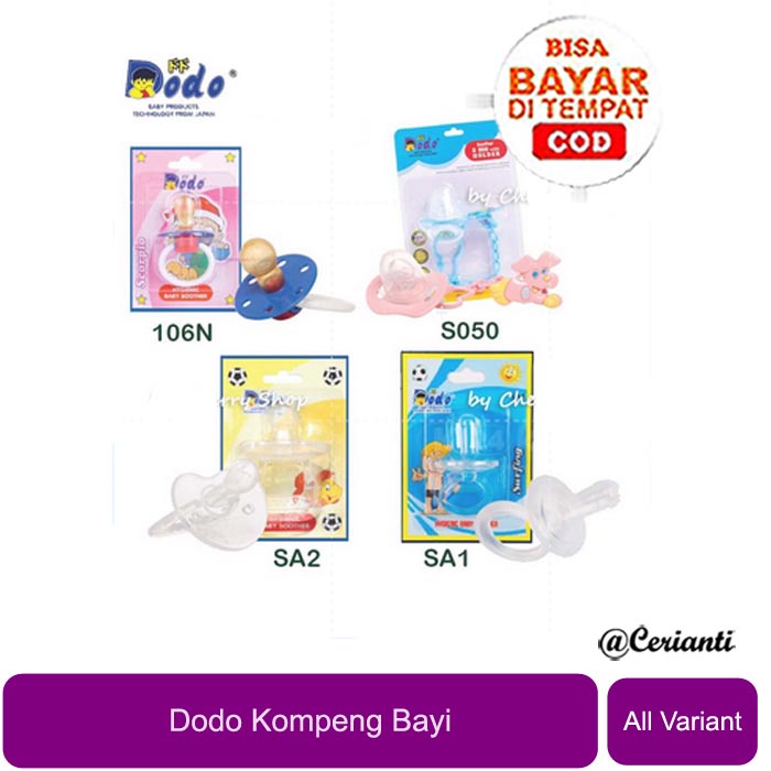 [BPA FREE] DODO KOMPENG - EMPENG SOOTHER - DOT DODO SILIKON | SOOTHER 106N | SA1 | SA2 | S050