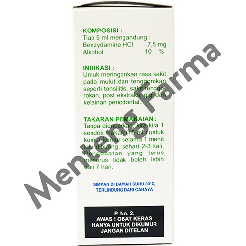 Tantum Verde Oral Rinse 60 mL - Obat Kumur Mulut dan Tenggorokan