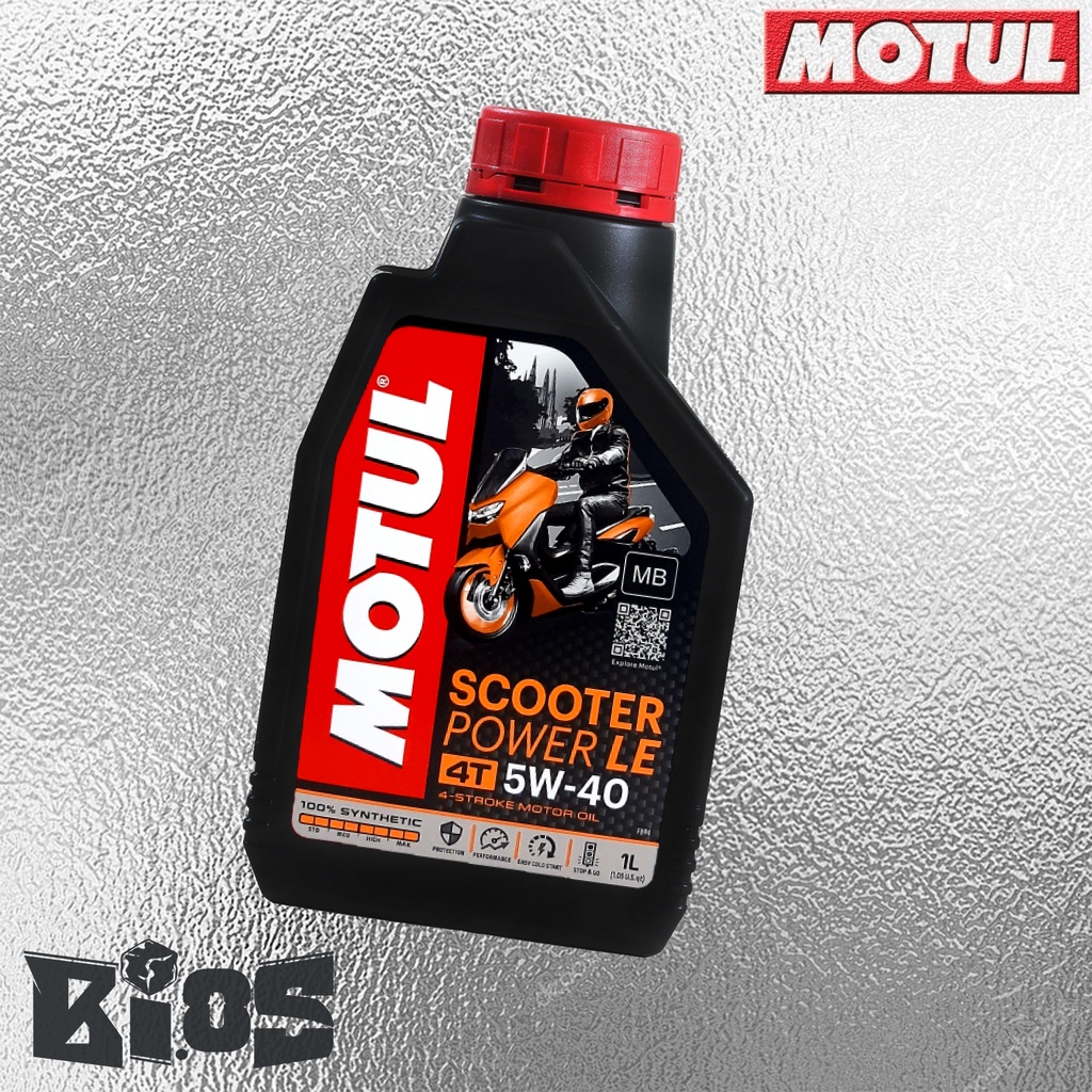 MOTUL SCOOTER POWER LE 5W40 100% SINTETIK 1L &amp; 800ML ORIGINAL