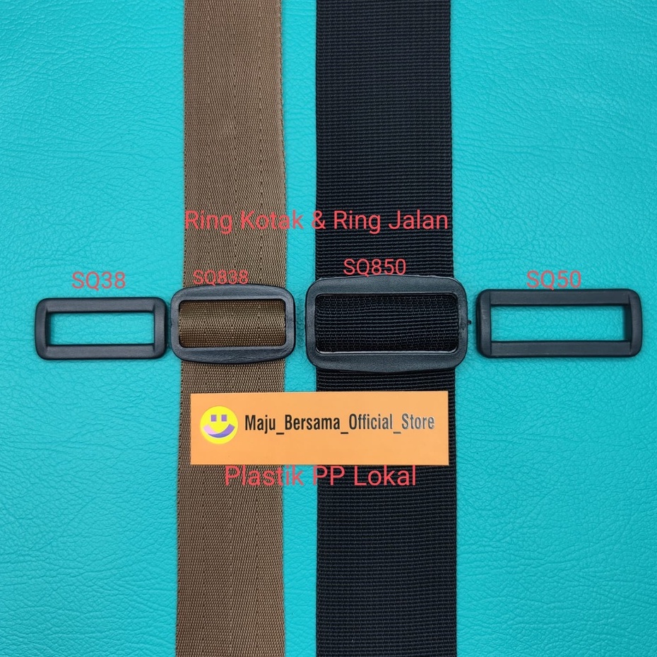 Buckle Plastik PP Lokal - Ring Kotak &amp; Jalan 38mm/50mm - SW1