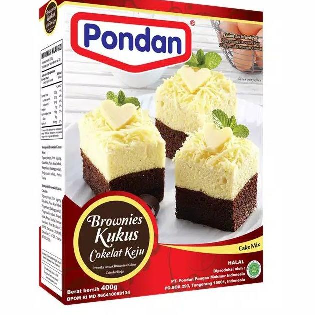 

kodeZz6Z0--Pondan Brownies Kukus Coklat Keju 400gr