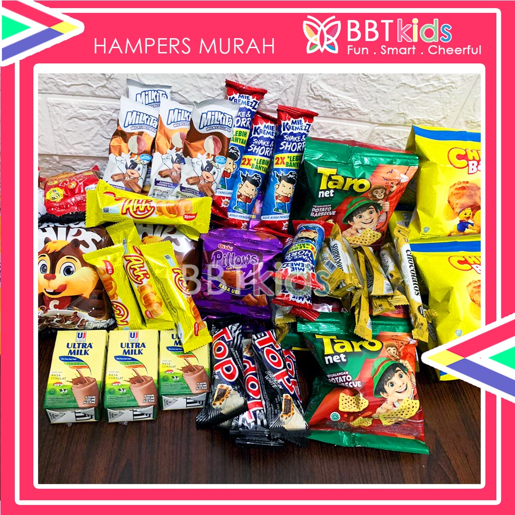 PAKET BINGKISAN SNACK ULTAH ULANG TAHUN ANAK MURAH KOMPLIT HAMPERS ULTAH BUKET BOUQUET SNACK SOUVENIR