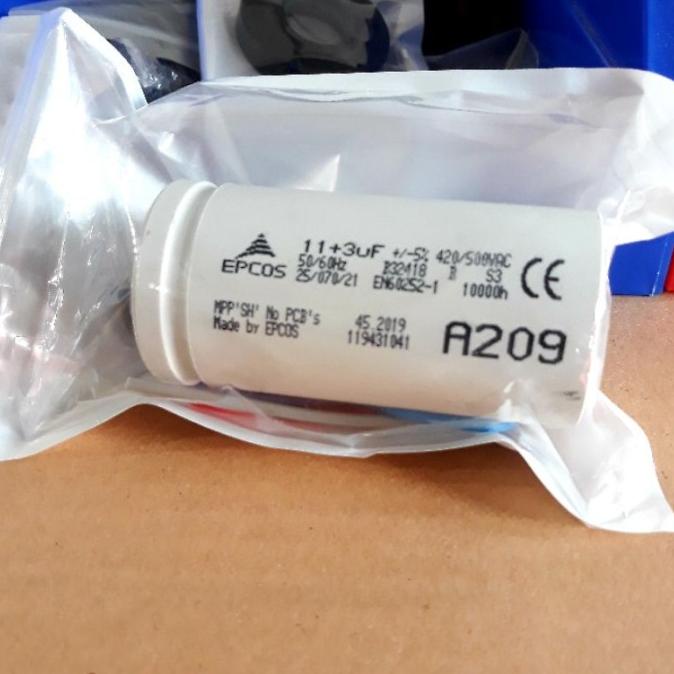 Kapasitor Mesin Cuci 11 3uf Epcos 11+3uf Sharp Original Capasitor A209