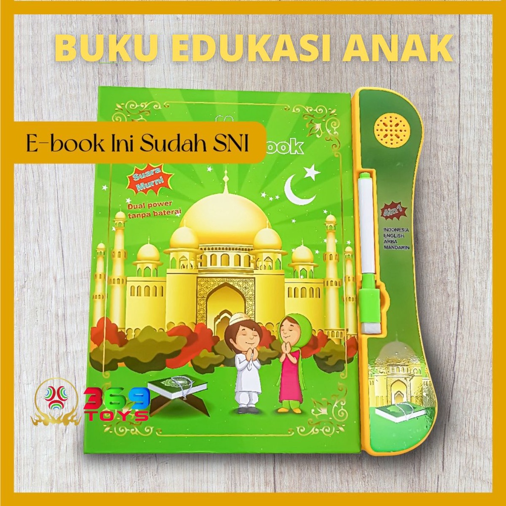 MAINAN PLAYPAD ANAK EDUKASI ELEKTRONIK BUKU BELAJAR MENGAJI IPAD MUSLIM MINI APEL