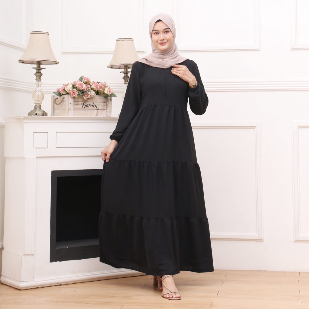 GAMIS SUSUN CRINKEL PREMIUM BUSUI RESLETING DEPAN M L XL XXL | GAMIS BUSUI BUMIL FRIENDLY | GAMIS MODEL HANUM DRESS