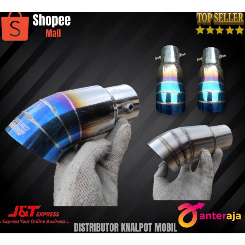 tailpipe/variasi  ujung knalpot mobil agya, ayla, jazz brio mobilio dll