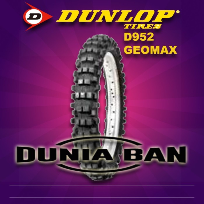 BAN TRAIL RING 18 DUNLOP D952 GEOMAX UK 110/90-18 MOTOCROSS