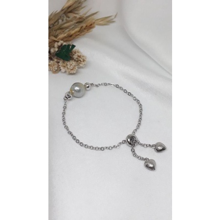 Mutiara Lombok Asli | Gelang serut Aisya mutiara air laut barok