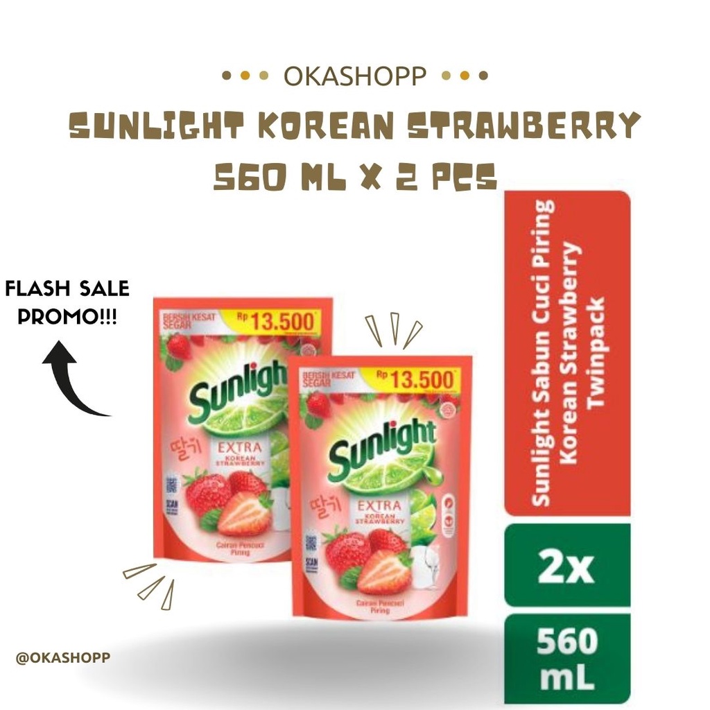 Jual Sunlight Korean Strawberry Ml X Pcs Shopee Indonesia