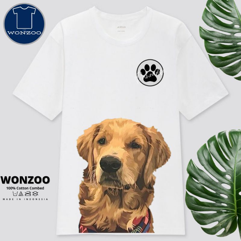 KAOS ANJING GOLDEN RETRIEVER