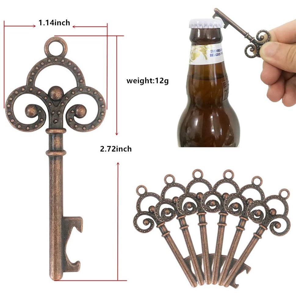 5pcs Key Shaped Bottle Opener Portable Gantungan Kunci Pembuka Botol Bir/Keychain Souvenir Beer Opener Untuk Wedding Decor