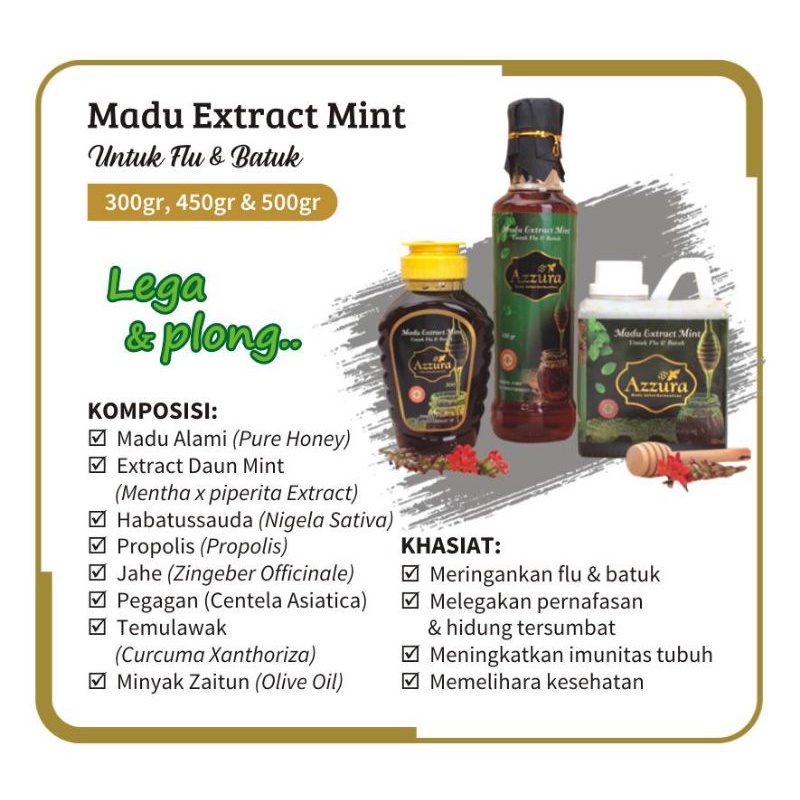 

[BAYAR DITEMPAT] Madu Extract mint