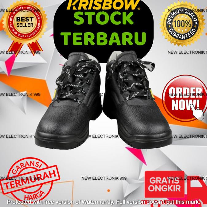 Krisbow Sepatu Pengaman Arrow 6IN Hitam SAFETY SHOES ARROW 6IN