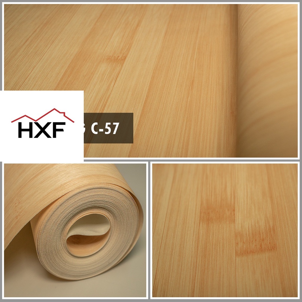 WALLPAPER DINDING VINYL MOTIF PAPAN KAYU