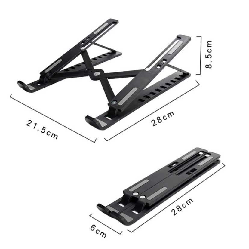 NUOXI Laptop Stand Riser Foldable Adjustable 10 Speed - N3 ( Al-Yusi )