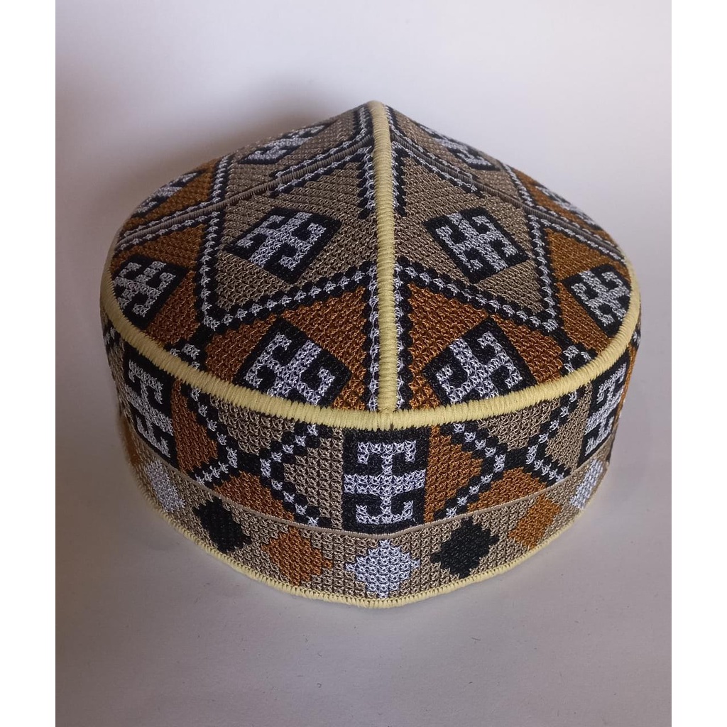 Peci Pakistan /kopoiah pakistan Peci Full Bordir / Peci Pria / Peci Premium / Peci Exclusive WARNA RANDOM MOTIF