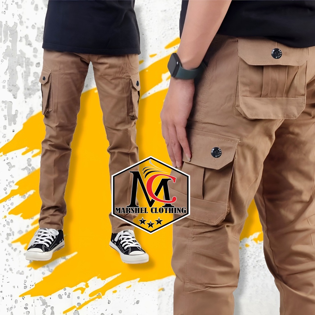 RCL - CELANA PANJANG HITAM CARGO KARGO CHINO CINO PDL GUNUNG HITAM MOCCA ABU CAMO MURAH PRIA REGULER FIT BIGSIZE / Leone Cargo Pants / Celana Kargo Chino Pria GutenInc