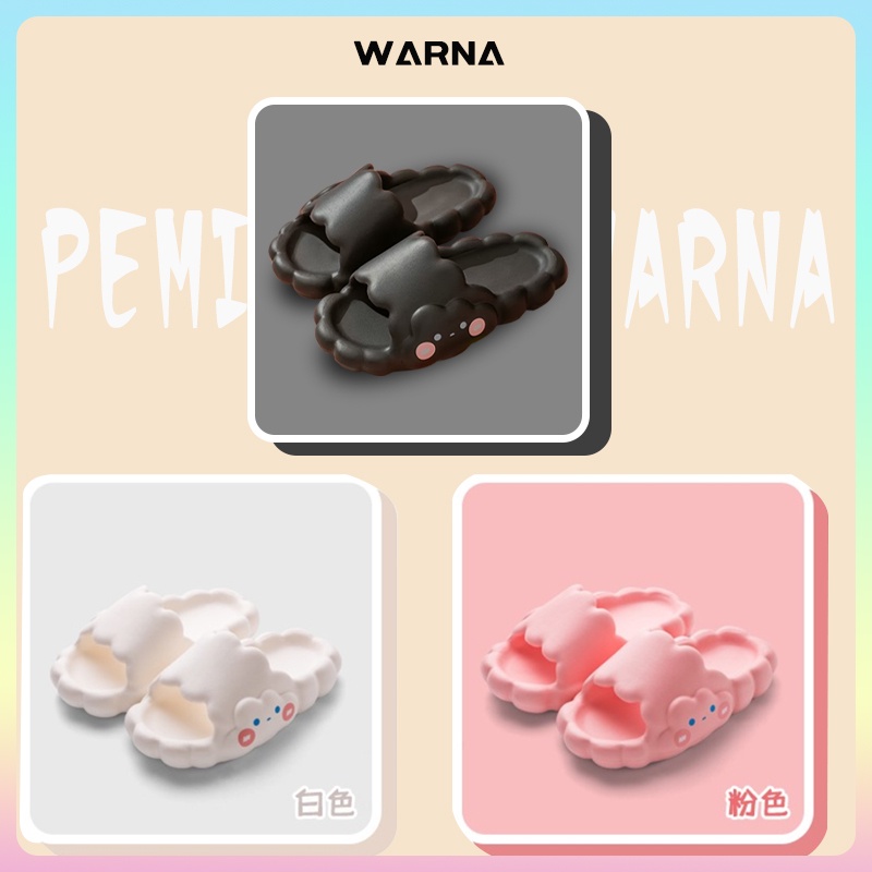 Sandal slop wanita kekinian import Sandal awan anak perempuan jelly terbaru anti slip Sandal rumah tebal nyaman empuk murah