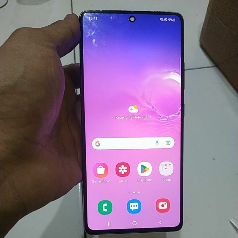 unit hp samsung s10 lite minus sinyal bulat