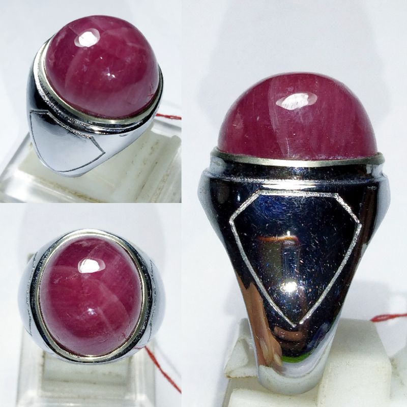 Cincin Batu Permata Ruby Natural Asli 100% Original Kualitas Super Istimewa