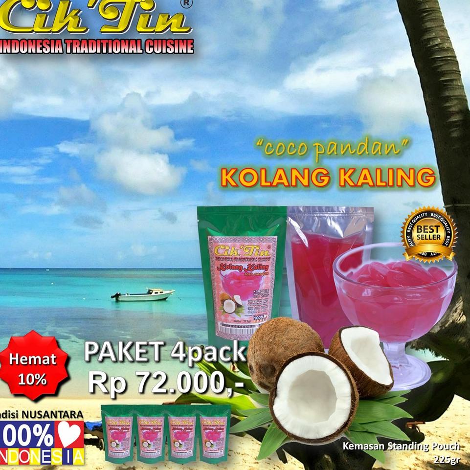 

Belanja kuat--KOLANG KALING coco pandan Cik'Tin 225gr
