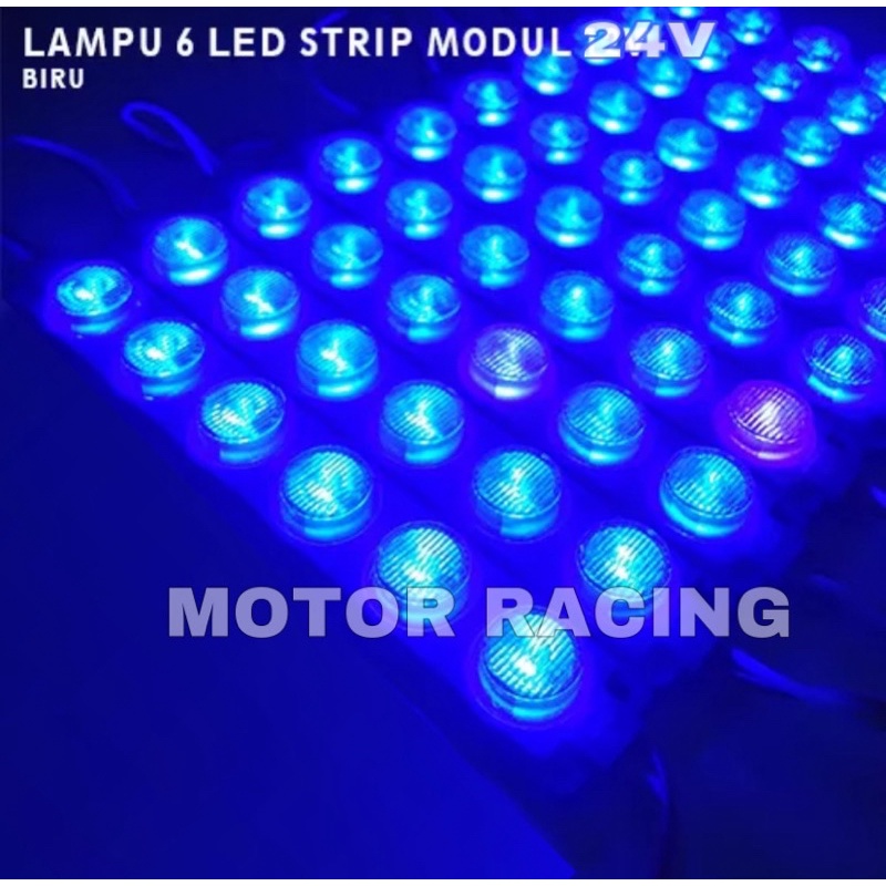 LAMPU LED MODUL 6MATA 24VOLT SMD 13620 6WATT WATERPROFF VARIASI KOLONG MOBIL MOTOR 24 V 6 WATT 24V