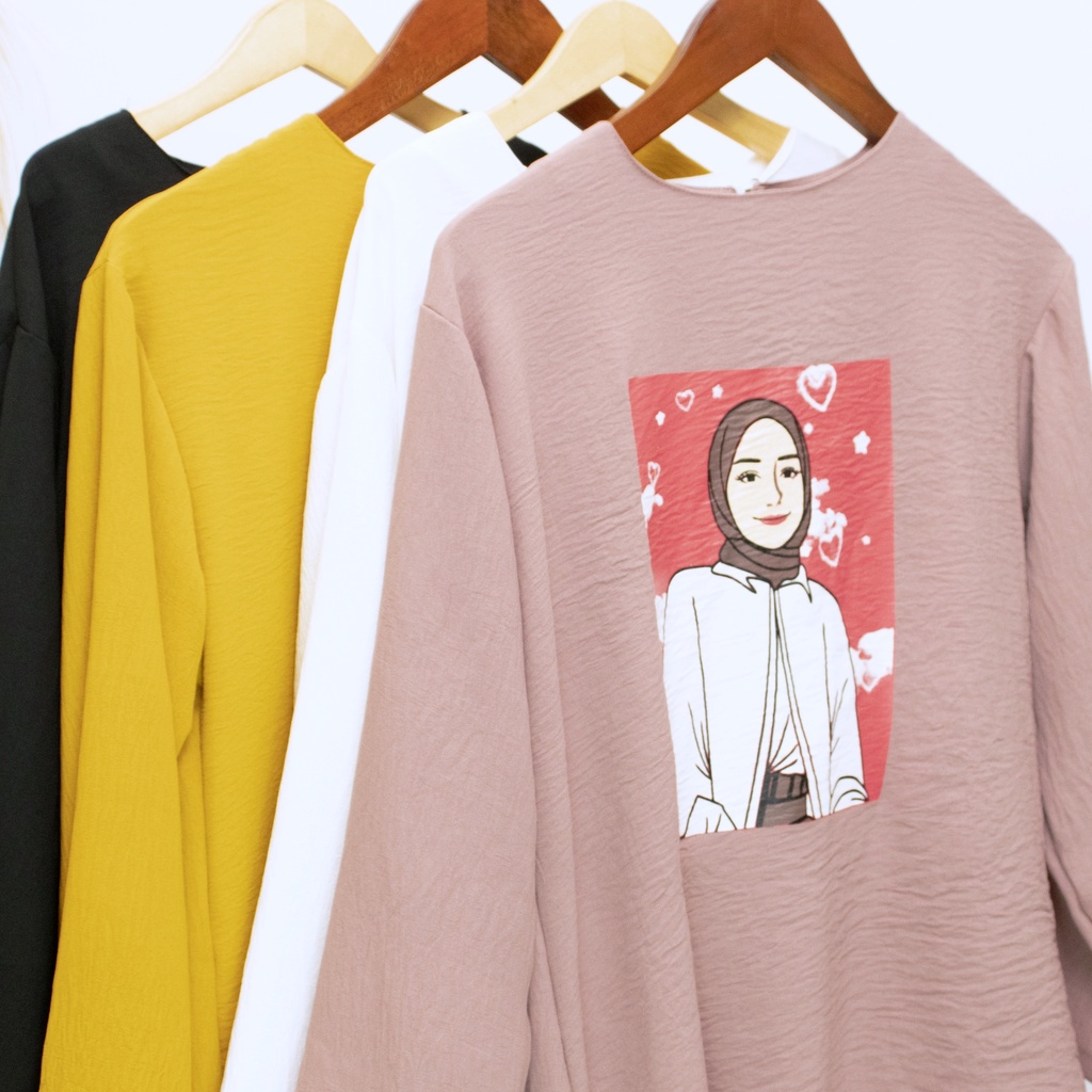 [COD] Shazfa.apparel - Pakaian Muslim wanita Gina Tunik