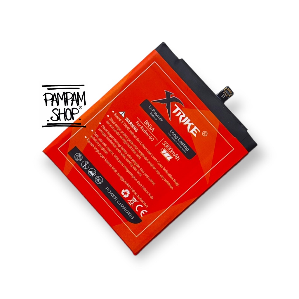 Baterai XTRIKE Double Power Original XiaoMi Redmi Go BN3A Batre Batrai Battery Ori HP Handphone BN 3A