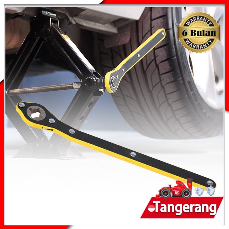 Tire Ratchet Wrench Kunci Dongkra Mobil 34 Cm Kunci Ratchet Wrench/Jack Ratchet Wrench Untuk Dongkrak Mobil