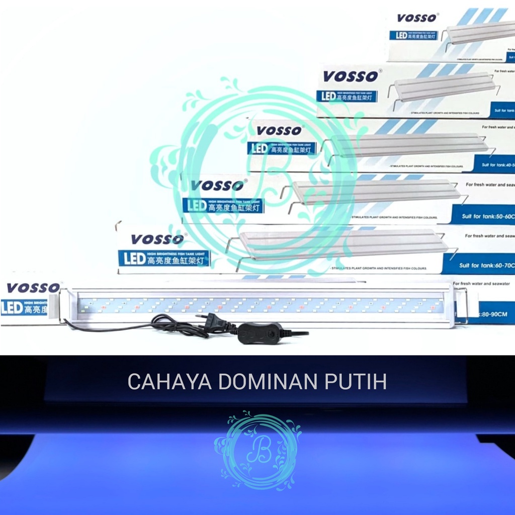 Roxin LED A200 20-30cm 5W Lampu LED Atas Gantung Aquarium Aquascape