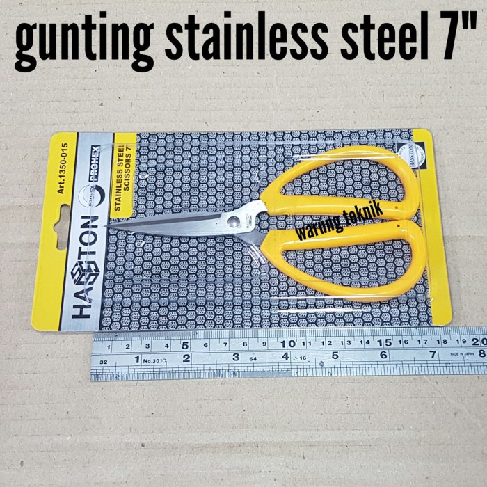 

Bergaransi Hasston Prohex Gunting Stainless Steel Yamace 7" Promo
