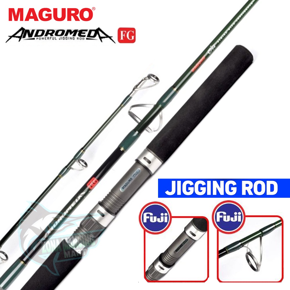 Joran MAGURO ANDROMEDA FG PE1-3 | PE2-5 | PE3-6 | Fuji | Jigging | Dasaran | Joran Laut Maguro Pegas