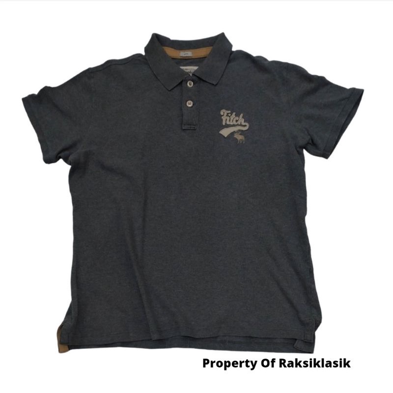 Polo Shirt ( ABERCROMBIE & FITCH ) Second Kemeja Polo Lengan Pendek