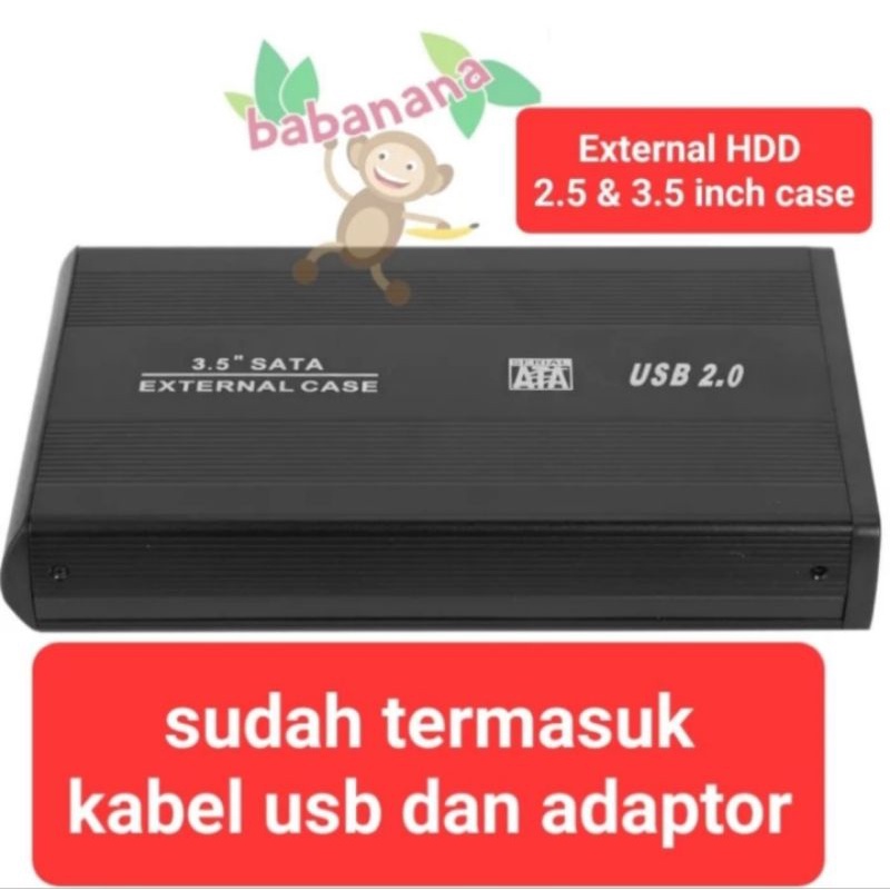 Enclosure casing HDD 3.5 inch storage case hardisk external sata usb