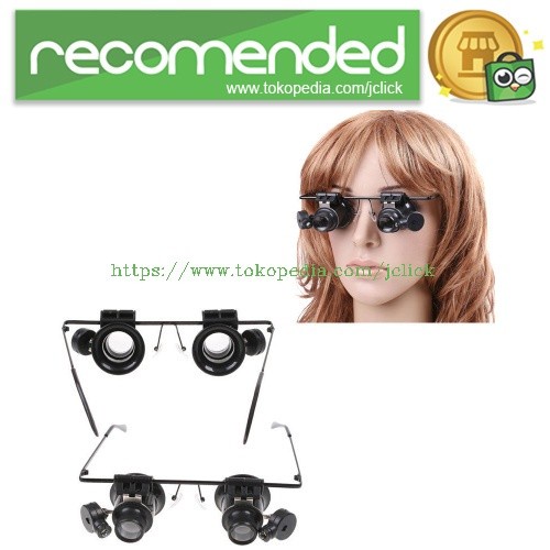 

Kaca Mata Pembesar Reparasi Jam atau Perhiasan 20x Magnifier - Black