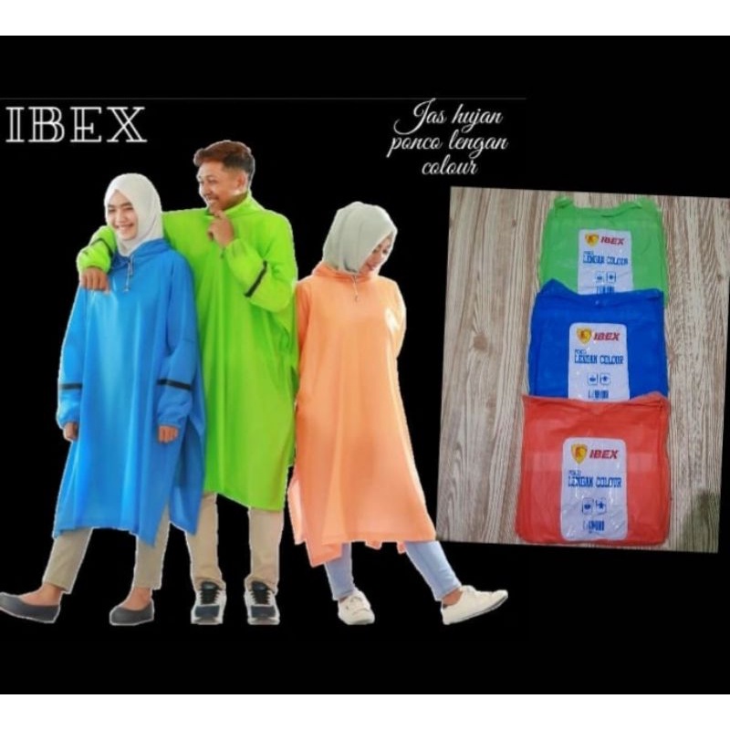 JAS HUJAN PONCHO LENGAN COLOUR IBEX
