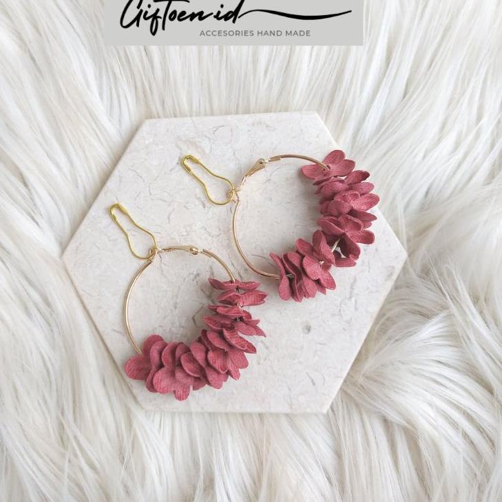 Terlaris Anting Hijab bulat | Anting Fashion Hijab kode Karina