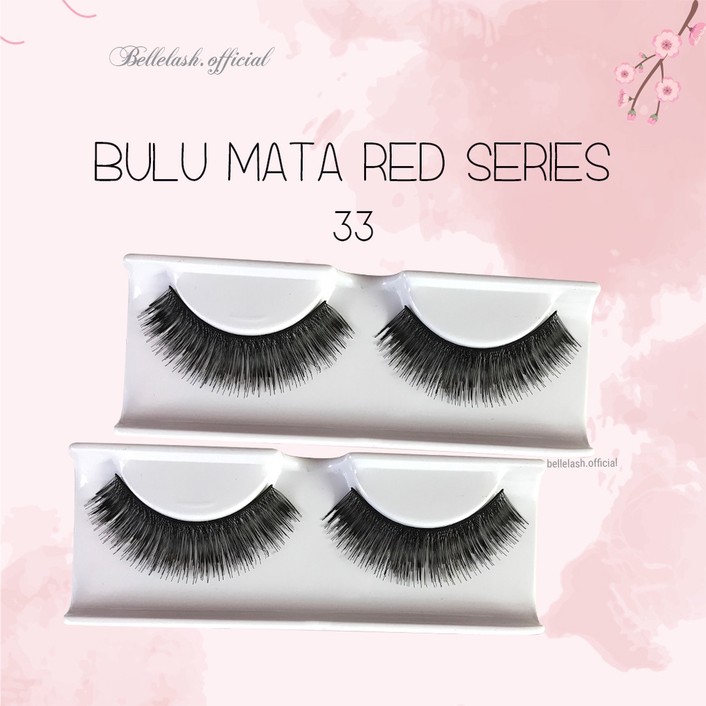 33 Bulu Mata Palsu Handmade Natural False Eyelash Eye Lashes