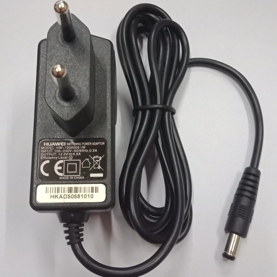 ADAPTOR 12VDC DC 12V 500 MA 0.5A 0.5 A HUAWEI POWER SUPPLY 12 V