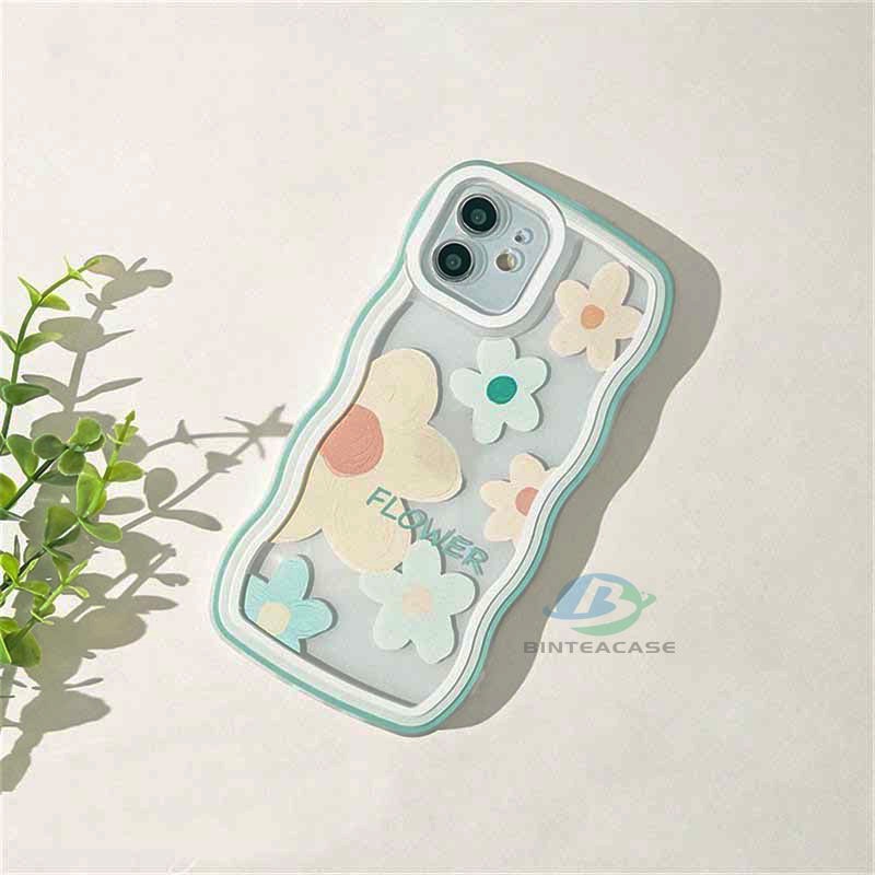 Case Bahan TPU Motif Bunga Besar Untuk iPhone 14 14 Pro MAX 11 Pro 11 Pro MAX 12 12 Pro 12 Pro MAX 13 Pro MAX X XR XS MAX 6 6S 7 8 Plus