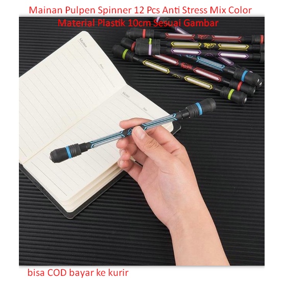 

Mainan Pulpen Spinner 12 Pcs Anti Stress Mix Color Material Plastik 10cm Sesuai Gambar