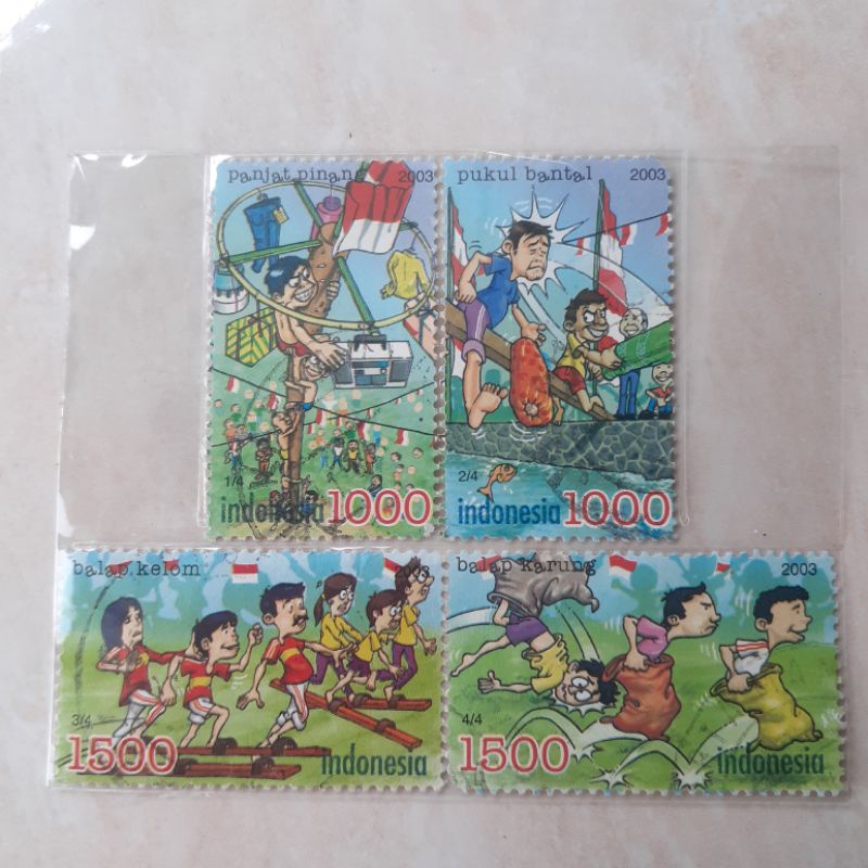 

Perangko Indonesia Lomba Nasional Tahun 2003 set lengkap - 4pcs