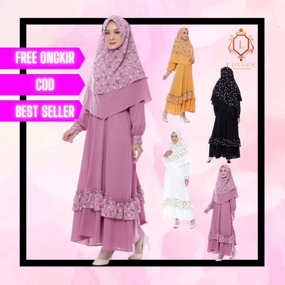 Abaya Viral Jumbo Gamis Dewasa Model Syari Turki Pesta Lengan Panjang Turkey 2022 Terbaru Hijab Mura