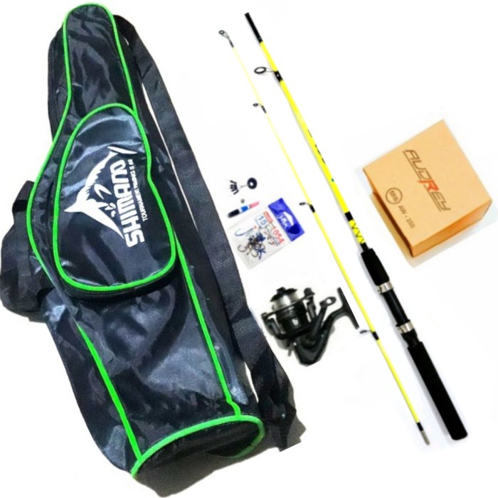 Set Alat Pancing Lengkap Siap Pakai + Tas Pancing Shimano Harga Murah