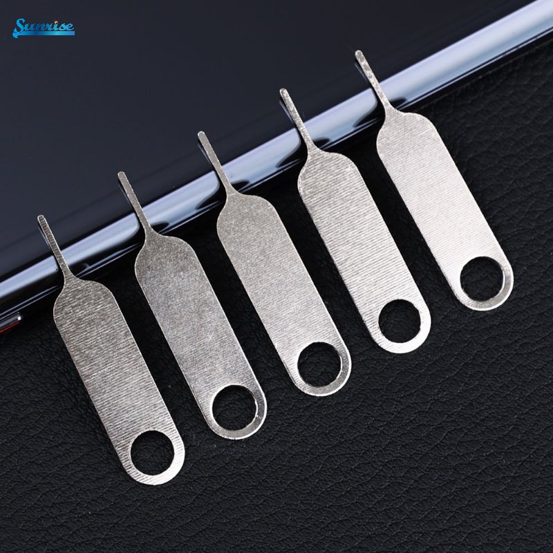 1pc Alat Pembuka Tray Sim Card Universal Bahan Stainless Steel Untuk Smartphone